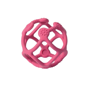 Прорізувач для зубів BabyOno Сфера, ортодонтичний, рожевий (489/04) - Pampik