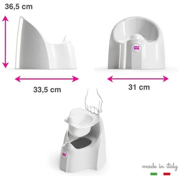 Горшок анатомический OK Baby Pasha, розовый - Pampik - 2