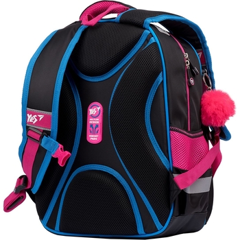 Рюкзак Yes S-40 Barbie, черный с малиновым (558792) - Pampik - 4