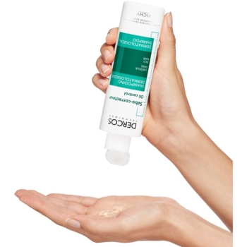 Шампунь для жирных волос Vichy Dercos Sebo-correcteur Oil Control Dermatological Shampoo, 200 мл - Pampik - 5
