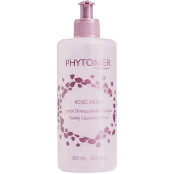 Розовая вода для снятия макияжа Phytomer Rosee Visage Toning Cleansing Lotion, 500 мл - Pampik