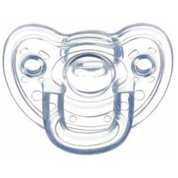 Пустышка силиконовая Bebe Confort Natura Physio, анатомическая, 0-6 мес., прозрачная (3104201240) - Pampik