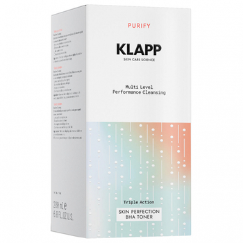 Тоник Klapp Multi Level Performance Purify Skin Perfection BHA для жирной и комбинированной кожи 200 мл - Pampik - 2