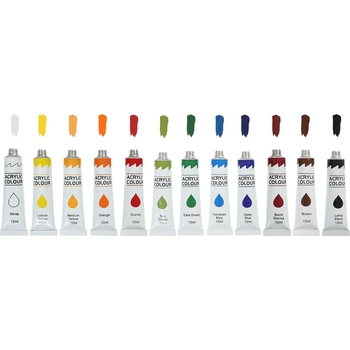 Фарби акрилові Zibi Art Line, 12 кольорів (ZB.6663) - Pampik - 3