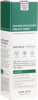 Тонер для лица Some By Mi AHA BHA PHA 30 Days Miracle Toner с комплексом кислот 150 мл - Pampik - 2
