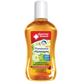 Ополіскувач для ротової порожнини Біокон Ромашка та календула, 300 мл - Pampik