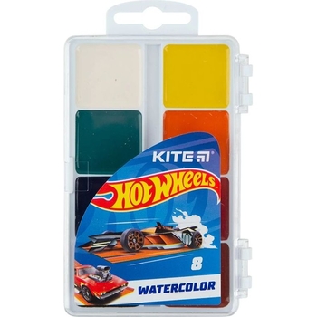 Фарби акварельні Kite Hot Wheels 8 кольорів (HW23-065) - Pampik