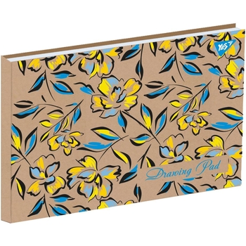 Альбом для малювання Yes Ukrainian flowers, А4, 30 аркушів (130545) - Pampik
