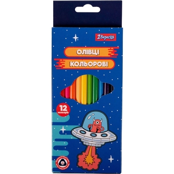 Олівці кольорові 1 Вересня Space, 12 кольорів (290704) - Pampik