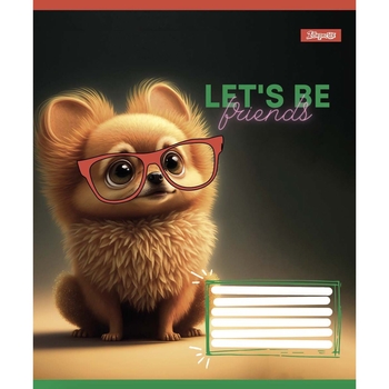 Тетрадь общая 1 Вересня Let`s be friends, А5, в косую линию, 12 листов (766300) - Pampik - 2