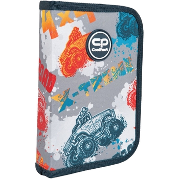 Пенал на молнии СoolPack Clipper Offroad, с органайзером для ручек, 20х14х3 см (F076671) - Pampik