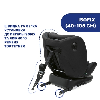 Автокресло Chicco Unico Evo i-Size Air Черное (87031.72) - Pampik - 7