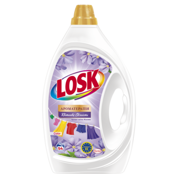 Гель для прання Losk Колор Ароматерапія Ефірні масла та аромат квітки Жасмін, 2.43 л - Pampik