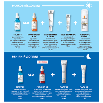 Набір дерматологічного догляду La Roche-Posay для відновлення та сяйва шкіри (VUA03283) - Pampik - 4
