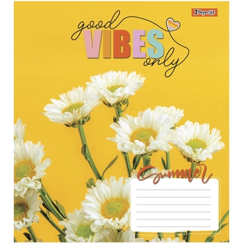 Тетрадь общая 1 Вересня Vibes, A5, в клеточку, 60 листов - Pampik