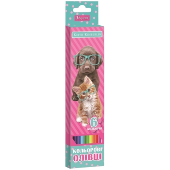 Олівці кольорові 1 Вересня Keith Kimberlin, 6 кольорів (290628) - Pampik