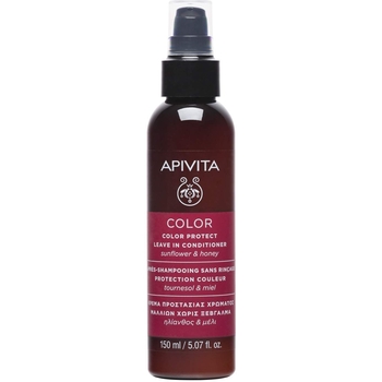 Незмивний кондиціонер Apivita Захист кольору, з соняшником і медом, 150 мл - Pampik