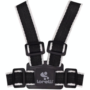 Вожжи Lorelli, черный с белым (24993) - Pampik