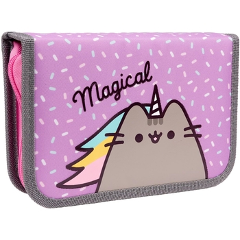 Пенал жесткий Yes HP-02 Pusheen, 13х21х3 см, сиреневый (533398) - Pampik - 2