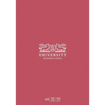 Блокнот для записей Student, А6, в клеточку, склейка, 50 л., кораловый (A6-GB-050-828K) - Pampik