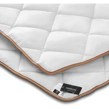 Ковдра вовняна MirSon Gold Silk №053, літня 110x140 см біла - Pampik - 2