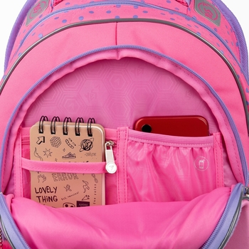 Рюкзак Yes S-58 Keith Kimberlin, сиреневый с розовым. (554643) - Pampik - 7