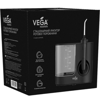 Стационарный ирригатор для полости рта Vega VT-2000 B черный - Pampik