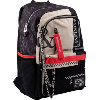 Рюкзак Yes TS-61 Infinity, серый с черным (558912) - Pampik