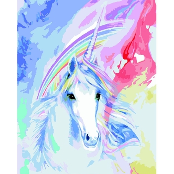 Картина за номерами ZiBi Art Line Єдиноріг 40х50 см (ZB.64245) - Pampik