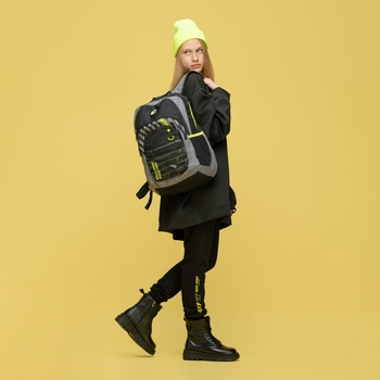 Рюкзак Yes T-85 Muving faster, черный с серым (554696) - Pampik - 6