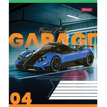 Тетрадь общая 1 Вересня Garage, A5, в клеточку, 36 листов - Pampik - 4
