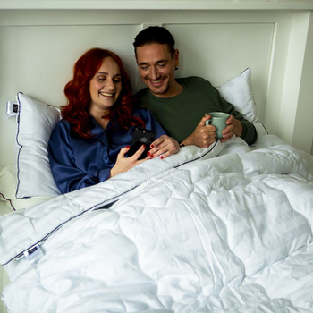 Ковдра антиалергенна MirSon Premium Royal Pearl Hand Made №069, зимова, 110x140 см, біла (58590052) - Pampik - 9