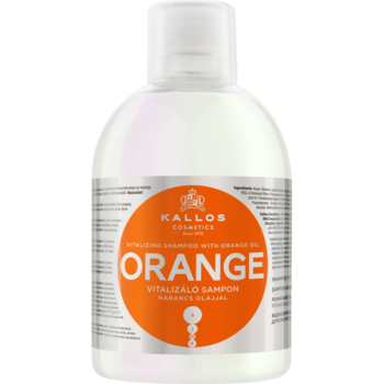 Шампунь для волосся Kallos Cosmetics KJMN Orange зміцнюючий з маслом апельсина, 1 л - Pampik