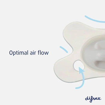 Пустышка силиконовая Difrax Natural Newborn 0+ мес. Apricot lines (113 Apricot_lines) - Pampik - 3