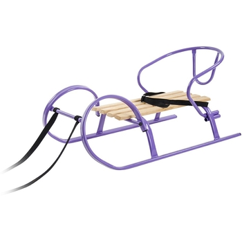 Санки Vitan Снігур Міні зі спинкою фіолетові (2030048) - Pampik