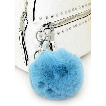 Брелок Yes с пушком Blue Fluffy, 9 см, голубой (558114) - Pampik - 2