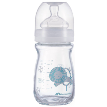 Бутылочка для кормления Bebe Confort Emotion Glass Bottle, 130 мл, белая (3102201940) - Pampik