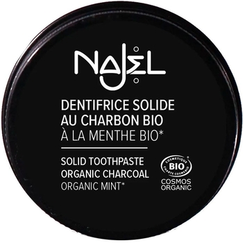 Зубная паста с органическим углем Najel Solid Toothpaste Organic Charcoal 33 г - Pampik