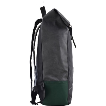 Рюкзак міський Yes Roll-top T-77 Green anthracite, черный (557430) - Pampik - 3