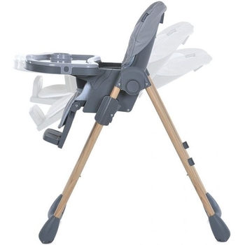 Стульчик для кормления El Camino ME 1115-W Craft серый (26058) - Pampik - 6