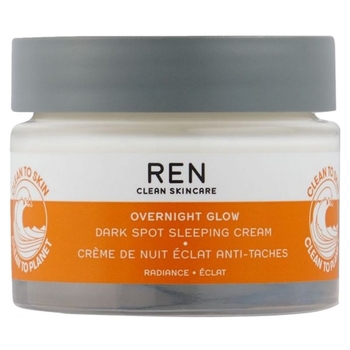 Нічний крем для обличчя Ren Clean Skincare Overnight Glow Dark Spot Sleeping Cream, 50 мл - Pampik