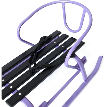 Санки Vitan Комета зі спинкою та кольоровою планкою фіолетові (2030123) - Pampik - 5