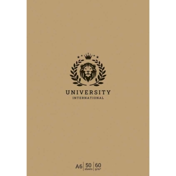 Блокнот для записів Student, А6, в клітинку, склеювання, 50 арк., бежевий (A6-GB-050-828K) - Pampik