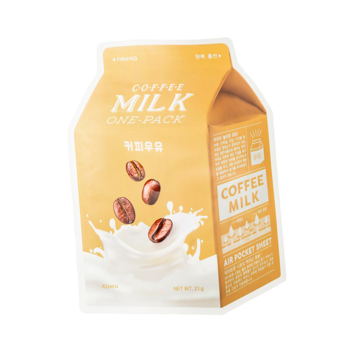 Тканинна маска A'pieu Coffee Milk One-Pack з екстрактом кави, 21 мл - Pampik