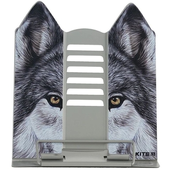 Подставка для книг Kite Wolf металлическая (K24-390-2) - Pampik