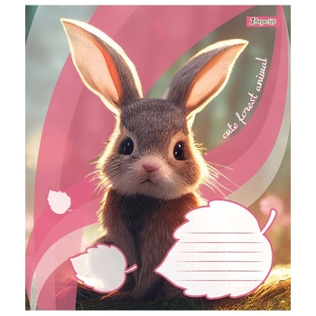 Тетрадь общая 1 Вересня Cute Forest Animal, А5, в косую линию, 12 листов (766298) - Pampik - 5