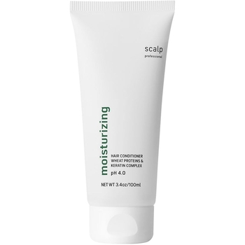 Зволожувальний бальзам для волосся Scalp Moisturizing Wheat Proteins & Keratin Complex, з кератином та протеїнами, 100 мл - Pampik