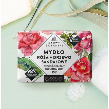 Мыло Barwa Barwy Botaniki Роза и сандал, 100 г - Pampik - 2