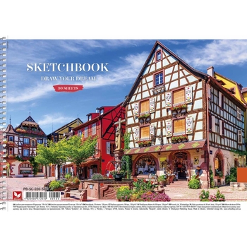 Альбом для рисования Школярик Эльзас, 30 листов (PB-SC-030-560) - Pampik