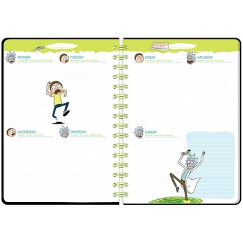 Дневник-планер Kite Rick and Morty на спирали (RM23-438) - Pampik - 3